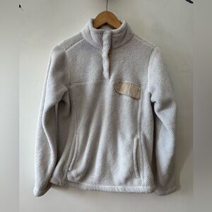 Patagonia grey/cream Small Fleece Jacket pullover women’s